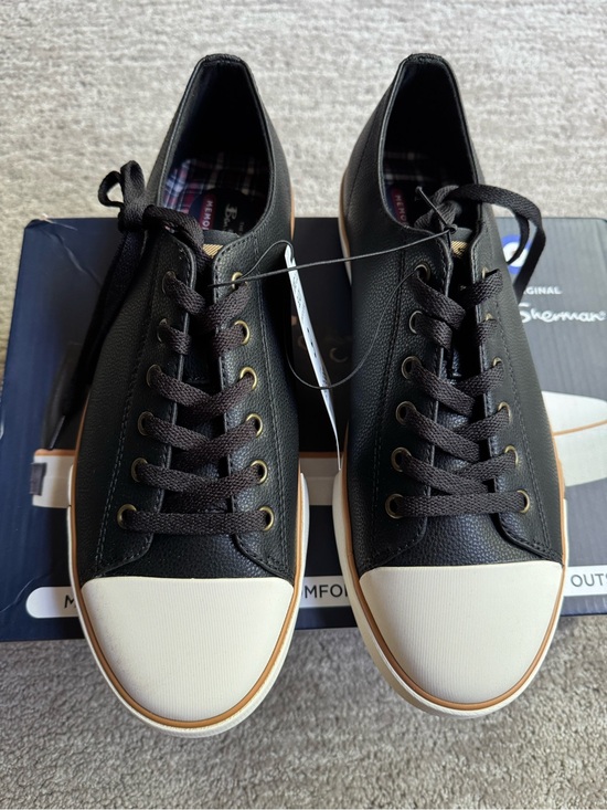 Ben Sherman Other - Ben Sherman Black Sneakers with White Toe Cap. Size 9